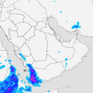 السعودية | المناطق المشمولة بتوقعات الأمطار ليوم الإثنين