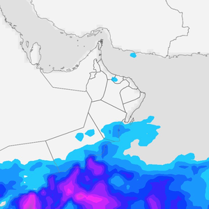 سلطنة عُمان | تيارات رطبة تجلب الأمطار لمحافظتي ظفار والوسطى يومي الأربعاء والخميس