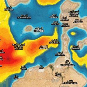 الرياض -تحديث 9:40م | الأمطار الرعدية تتجدد والساعات القادمة تحمل المزيد!