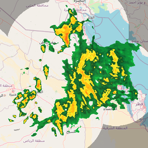 السعودية - 10:30 صباحاً | سحب ممطرة في شرق ووسط المملكة تشمل مدينة الرياض