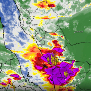 السعودية - 8:15م | سحب استوائية عملاقة محملة بالأمطار تؤثر على أجزاء من نجران وجازان وعسير