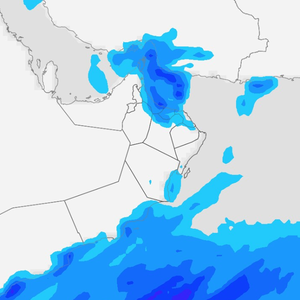 صدور التنبيه رقم 1 حول الحالة الماطرة غداً في سلطنة عمان