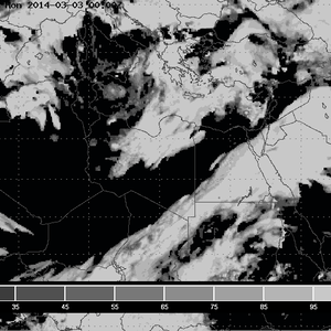حزام من السُحُب بطول آلاف الكيلومترات يتجه نحو السعودية