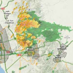 أمطار رعدية شمال مكة المكرمة .. قد تؤثر على مكة خلال الساعة القادمة