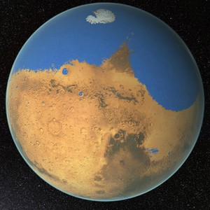 محيط سابق على المريخ أكبر من المحيط المتجمد للأرض 