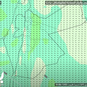 الأحد | ارتفاع على درجات الحرارة واستمرار هبوب الرياح الشرقية