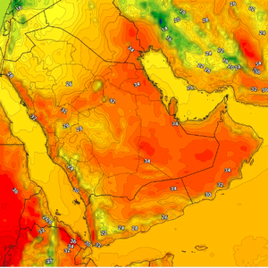 الرياض | ارتفاعات متتالية على الحرارة متبوعة بفرص للأمطار .. تفاصيل أولية