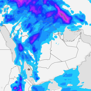 Multiple chances of rain in Jeddah starting today and continuing for several days