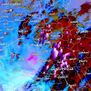 العراق - تحديث الساعة 1:30 | سُحب رعدية مرفقة بأمطار متفاوتة الغزارة على مناطق عِدّة من الجمهورية