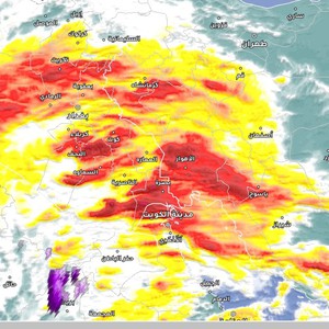 العراق | زخات أمطار في بعض المناطق الان والجبهة الماطرة تعبر مساءً وليلاُ تترافق بامطار ديمية غزيرة للعديد من المناطق