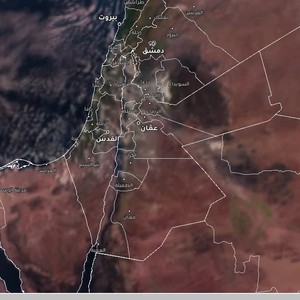 الأردن | في ذروة الصيف صباح أشبه بالخريفي ...  غيوم مُنخفضة ونقاط مطرية في بعض المناطق