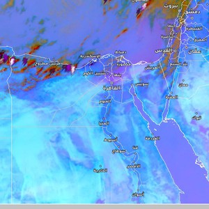 مصر - تحديث الساعة 2:30 بعد الظهر | غبار في القاهرة وسحب رعدية على المناطق الشمالية الغربية