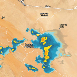 تحديث 9:20م | سحب ماطرة تقترب من حفر الباطن وعودة فرص الأمطار الساعات القادمة