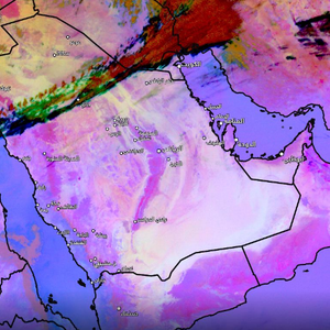تحديث 8:00م | موجة غُبار تندفع نحو حائل وحفر الباطن بعد قليل