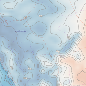 ضباب مُتوقع على المرتفعات الجبلية في تبوك ليلة السبت/الاحد