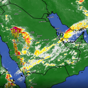 تحديث 3:20م | سُحب رعدية شديدة غرب حائل ترصدها الأقمار الإصطناعية