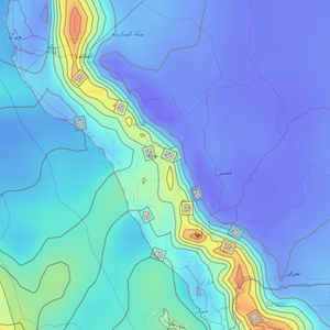 توقع هطول زخات رعدية من الأمطار على المرتفعات الجنوبية الغربية عصر الجمعة