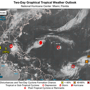 ثاني إعصار خلال شهر يستهدف ساحل الولايات المتحدة المطل على خليج المكسيك