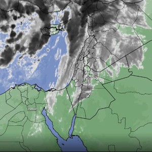 تحديث 4:00 عصراً | أمطار رعدية بعد قليل في عدد من المناطق إثر بدء عبور تدريجي للجبهة الهوائية الباردة