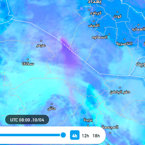السعودية الآن | على عكس العادة .. موجة غبار تنطلق من السعودية وتتجه نحو العراق! 