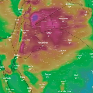السعودية | مراقبة نشاط محتمل للرياح وفرص للغبار في هذه المناطق الساعات القادمة