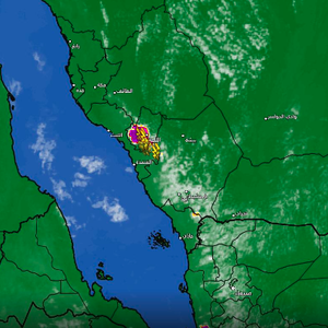 السعودية - 1:50م | سحب رعدية وأمطار على الباحة وبعض الأجزاء التابعة لها