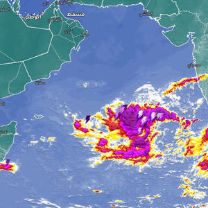 تحديث: رصد منطقة ضغط جوي منخفض في بحر العرب