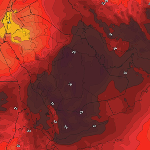 السعودية | أول كتلة خريفية تندفع نحو المملكة وبرودة شتوية في جبال تبوك