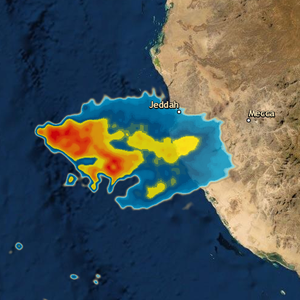 تحديث 11:50 صباحاً | بداية تدفق السحب الماطرة نحو الأجزاء الجنوبية من مدينة جدة