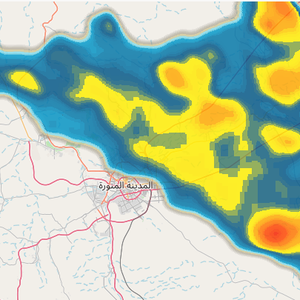 المدينة المنورة | تنبيه من انقلاب جذري على الطقس وأمطار رعدية متوقعة خلال الساعة القادمة
