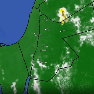 تحديث جوي: رصد سحب رعدية في سماء البترا الآن