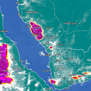 السعودية - 4:50م | سحب رعدية وأمطار على أجزاء من جازان وعسير والباحة والقنفذة