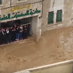 هكذا بدا المشهد أمام دائرة المكتبات العامة بوسط البلد صباح الخميس