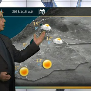  الأردن - النشرة الجوية الأسبوعية | أحوال جوية غير مستقرة الاثنين ومرتفع جوي قوي يؤثر على المملكة اعتباراً من الثلاثاء وعودة الرياح الشرقية