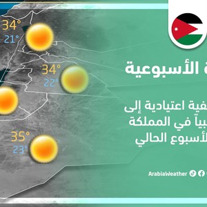 الأردن - النشرة الجوية الأسبوعية | أجواء صيفية اعتيادية إلى حارة نسبيًا في المملكة خلال الأسبوع الحالي | الأحد 02-07-2023