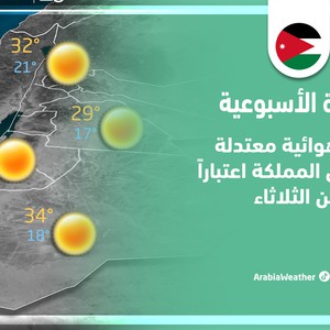 الأردن - النشرة الجوية الأسبوعية | الأحد 11/9/2022