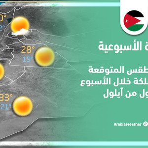 الأردن | النشرة الجوية الأسبوعية | الأحد 4/9/2022