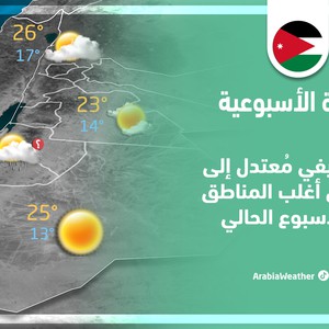 Jordanie - Prévisions météo hebdomadaire | Le temps d&#39;automne est doux à agréable dans la plupart des régions dimanche 16/10/2022