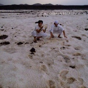 بالصور: عاصفة بردية تُلبس محافظة خيبر اللون الأبيض