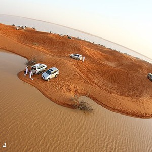 بالفيديو: تصوير جوي رائع لبحيرة الكسر بالزلفى