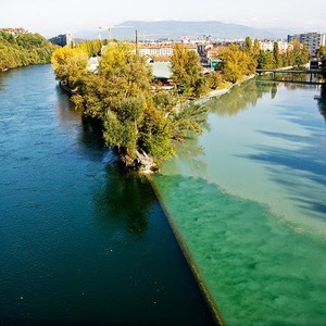 بالصور: أجمل لقاء يُمكن أن تراه بين نهرين مختلفين! 