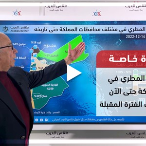 الأردن - نشرة خاصة | الواقع المطري في المملكة حتى الآن وتوقعات الطقس للأيام القادمة | 17-12-2022