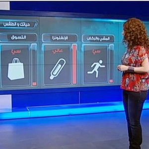 بالفيديو : النشرة الجوية المُتوقعة ليوم الثلاثاء 25-2-2014 