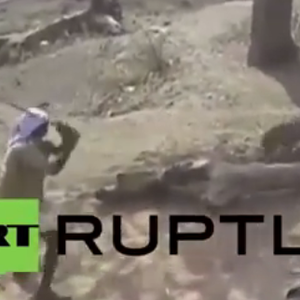 بالفيديو: رجل شجاع يتصدى لنمر حفاظاً على أرواح سكان قبيلته .. شاهد ماذا حدث 