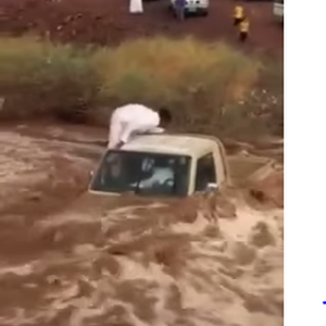 بالفيديو: شابان مستهتران كادا يفقدا حياتهما عند اقتحامهما لمجرى السيل 