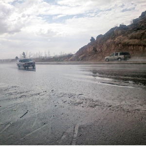 بالصور: أمطار غزيرة بمنطقة السر جنوب الطائف