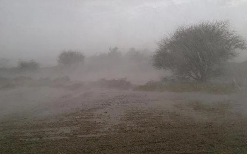 صورة من أمطار قرية معول عبر يوسف بن علي الهنائي