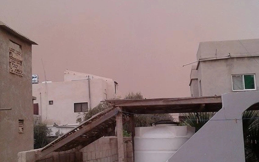 غبار الزعتري الصورة تصوير أبو أنور الخالدي