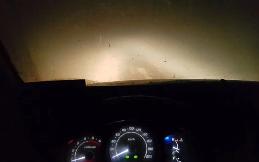 غبار كثيف بعد عيون الجواء تصوير عبدالسلام الوشمي