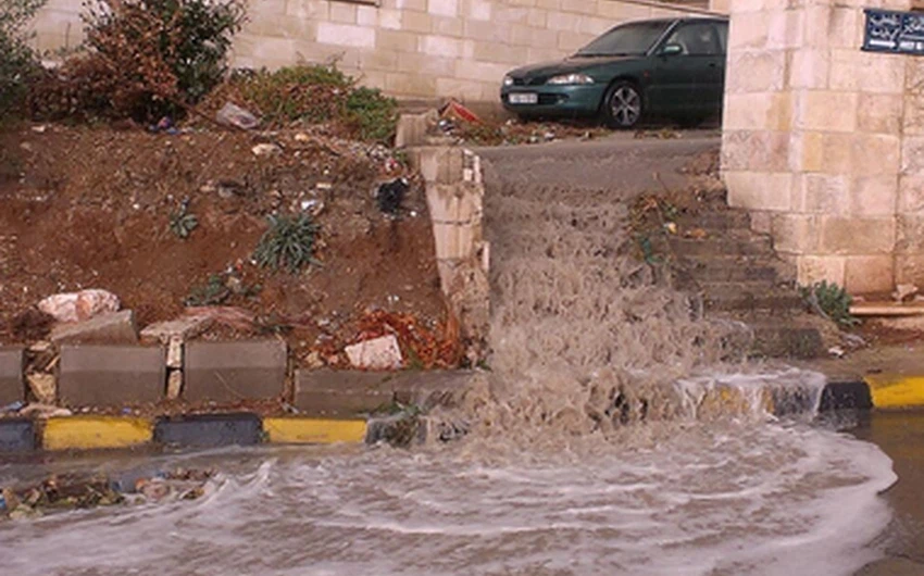 تشكُل بعض السيول في العاصمة - تصوير رزان